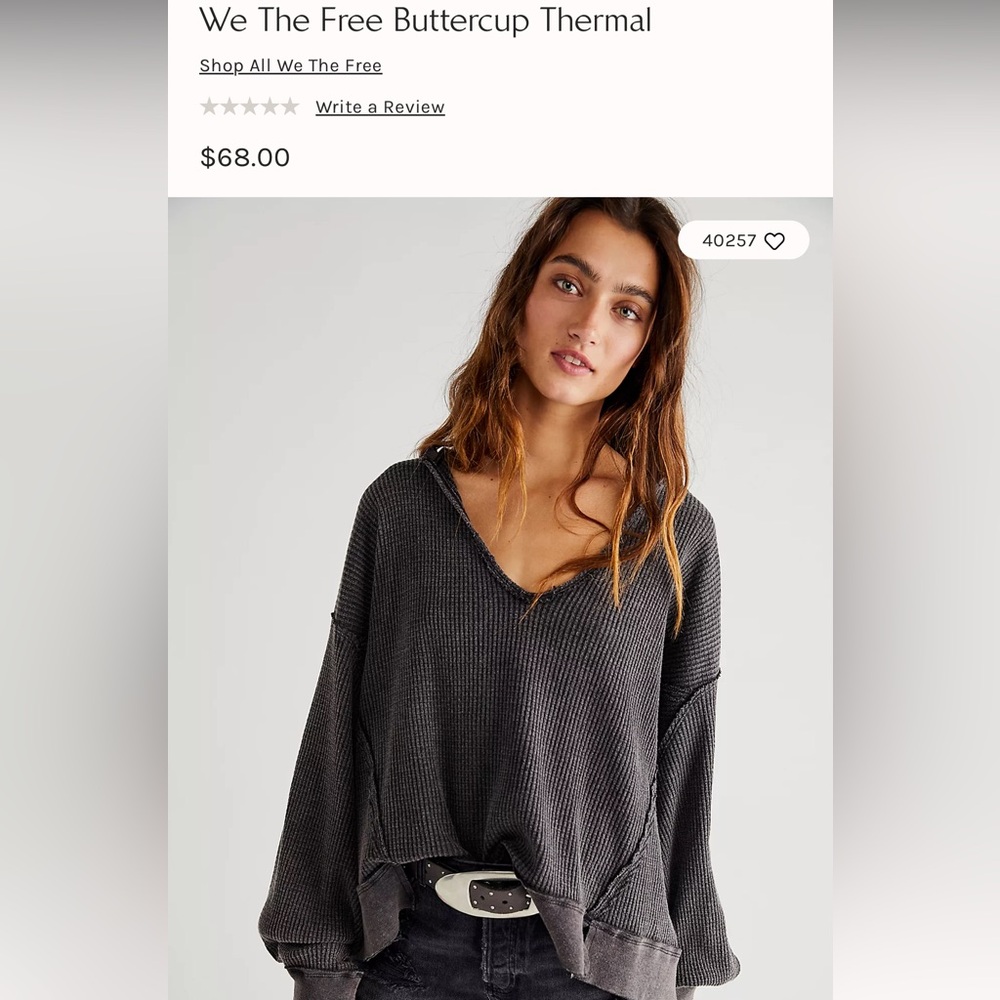 Free People Ribbed Long Sleeve